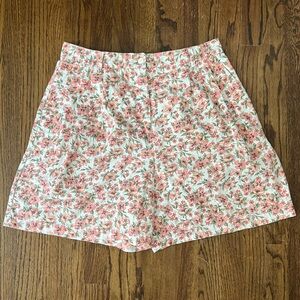 Floral High Waisted Shorts